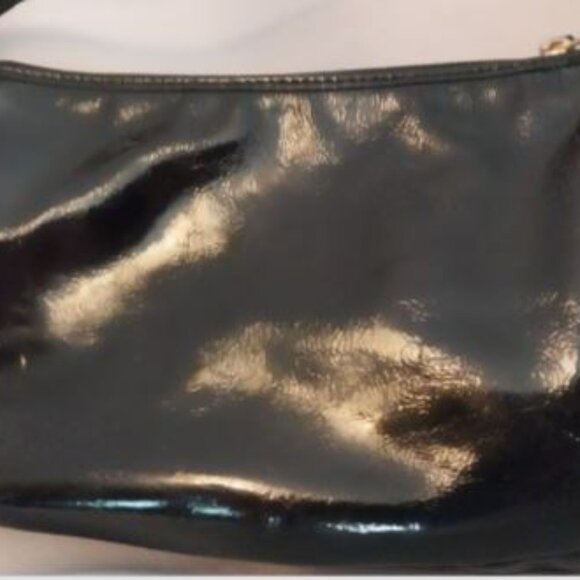 COACH Vintage Black Patent Leather Handbag RARE EXC - Picture 2 of 5